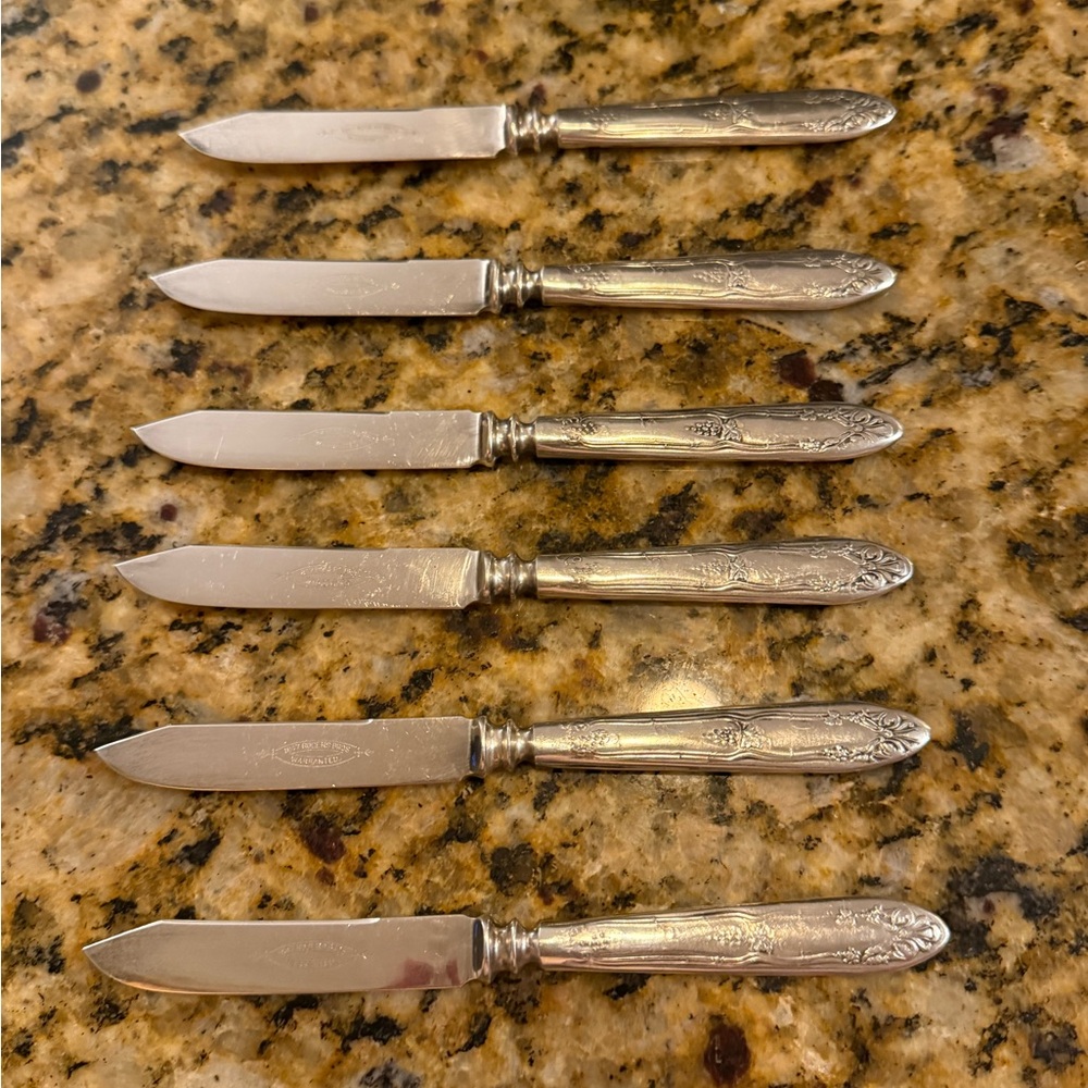 1847 Rogers Bros silver plate Fruit Knives